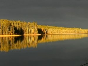 Sunset at the lake