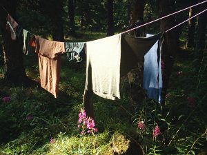 Drying laundry