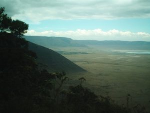 View into the Ngorongoro Crater