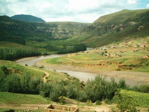 Village at the end of the gorge