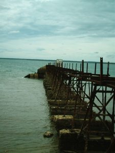 The other end of the jetty