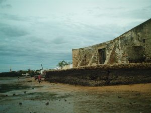 Old building along the shore